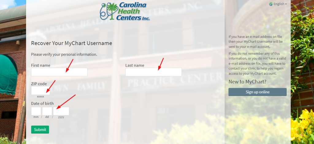 Carolina Health Centers Patient Portal