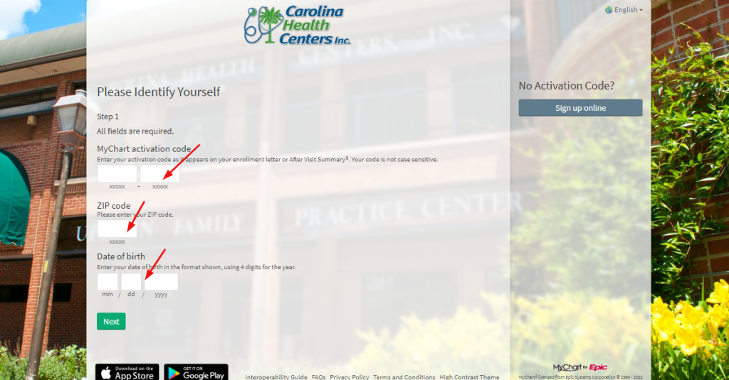 Carolina Health Centers Patient Portal